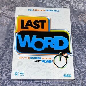 Last Word Game - Black, Blue and Orange Word Race
